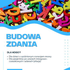 BUDOWA ZDANIA – materiał do terapii mowy i pracy językowej