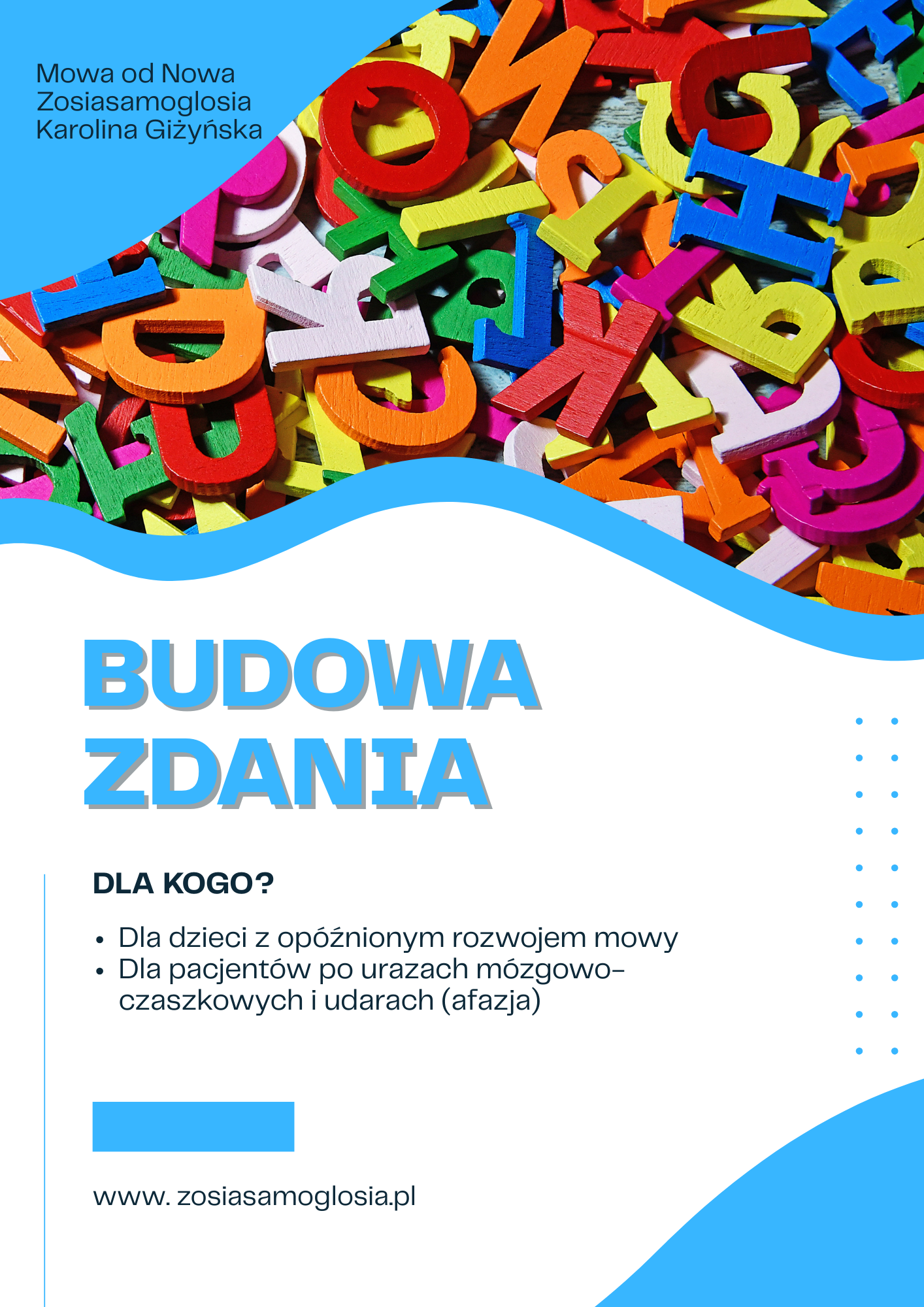 BUDOWA ZDANIA – materiał do terapii mowy i pracy językowej